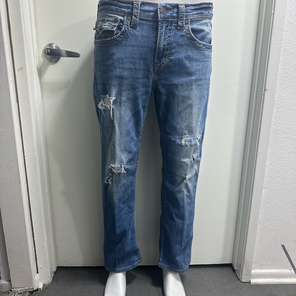 Men’s True Religion Straight Flap Big T jeans